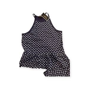 JUICY COUTURE Logo NEW Cami Shorty Baby Doll Pajama XS‎